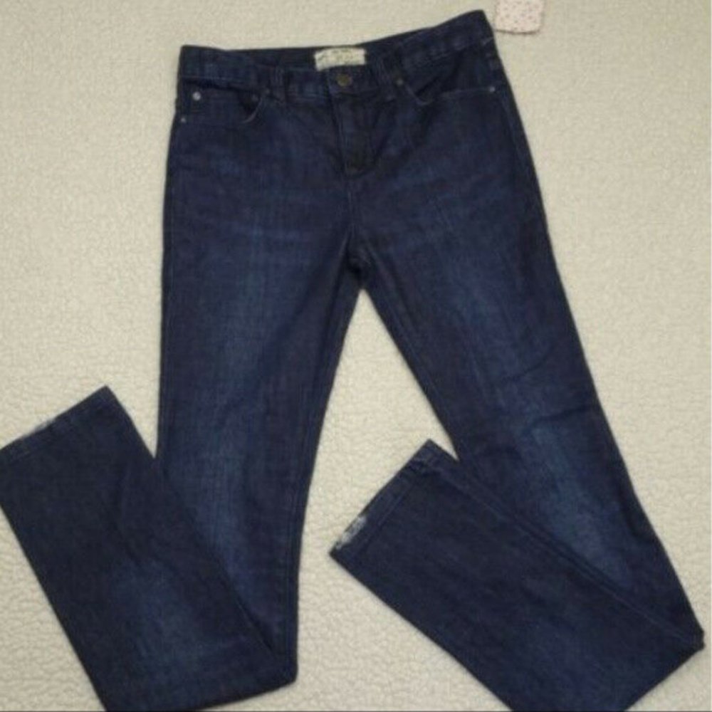 Free People Size 26 Jeans Skinny Dark Blue Wash NEW